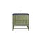 James Martin Vanities Emmeline 36in Single Vanity, Pebble Oak w/ 3 CM Charcoal Soapstone Top D100-V36-PBO-3CSP - alternate 4